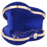 NEW-Heart Shape Clutch Bag Messenger Shoulder Handbag Tote Evening Bag Purse,blue