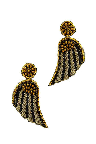 Fashion Modern Wing Patch Drop Earring - LockaMe Designs