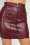 Front Zip Tulip Mini Skirt - LockaMe Designs