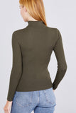 Turtle Neck Viscose Rib Sweater - LockaMe Designs
