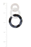 Animal Print Circle Metal Post Drop Earring - LockaMe Designs