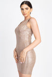 Metallic Glitter Mini Dress - LockaMe Designs