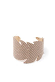 Leaf Cut Out Pattern Cuff Bracelet - LockaMe Designs