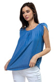 Tulip Sleeve Tencel Shirt - LockaMe Designs