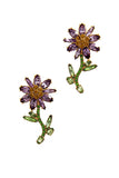 Modern Multi Rhinestone Flower Earring - LockaMe Designs