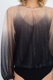 Sheer Metallic Sequin Bodysuit - LockaMe Designs