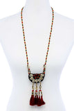 Fashion Sea Shell And Beaded Long India Necklace