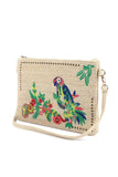Macaw Embroidered Pouch - LockaMe Designs