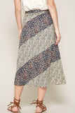 A Floral-print Woven Midi Skirt - LockaMe Designs