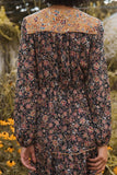 A Floral-print Woven Midi Dress - LockaMe Designs