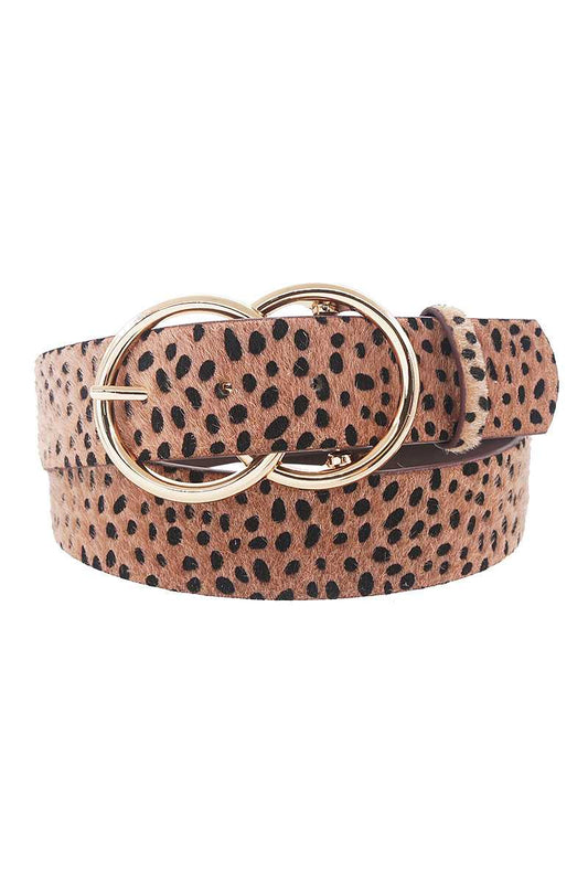 Stylish Cheetah Fur And Pattern Belt - LockaMe Designs