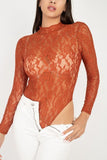 Sheer Floral Lace Bodysuit - LockaMe Designs