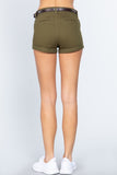 Twill Belted Short Pants