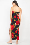 Floral Strapless Maxi Dress