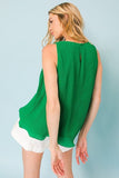 A Baby Pleated Sleeveless Top