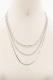 Flat Snake Chain Layered Necklace