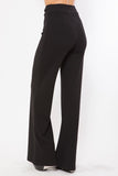 Waist Button And Buckle Detailed Fashion Pants