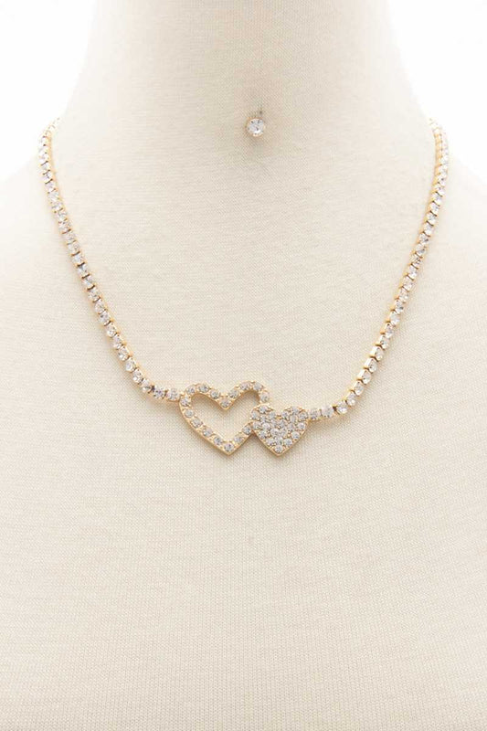 Double Heart Necklace